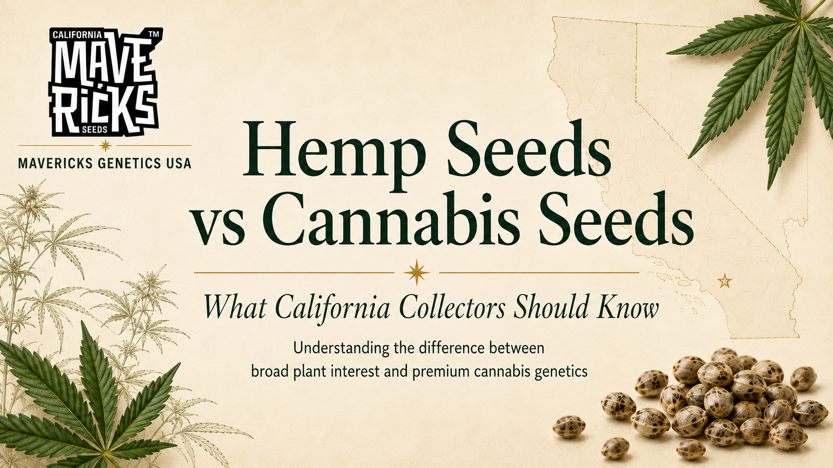 Hemp Seeds vs Cannabis Seeds: What California Collectors Should Know